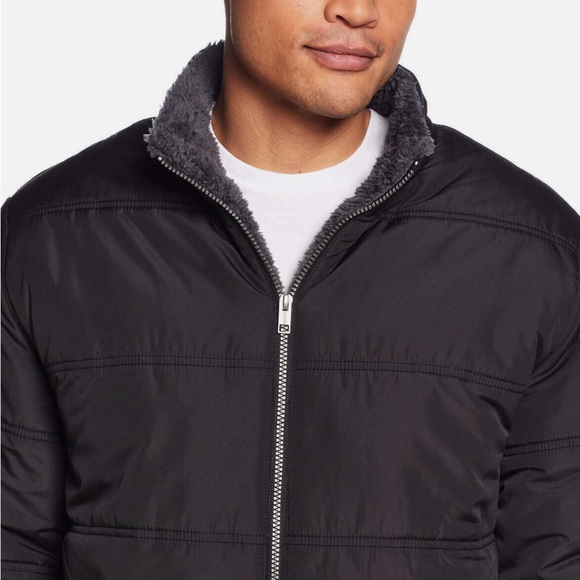 Weatherproof Vintage Mens Fleece Lined Puffer Jacket • Black • Sz XL - Picture 3 of 5